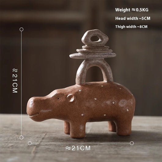 Adornos Vintage de Resina Artesanal con Animales para Estantería - Image 6