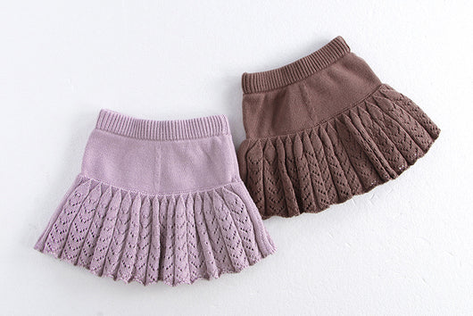 Falda Pantalón Plisada Retro Hueca para Niñas - Image 10