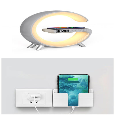 Lámpara LED Inteligente G con Altavoz Bluetooth, Cargador Inalámbrico y Control por App - Image 25
