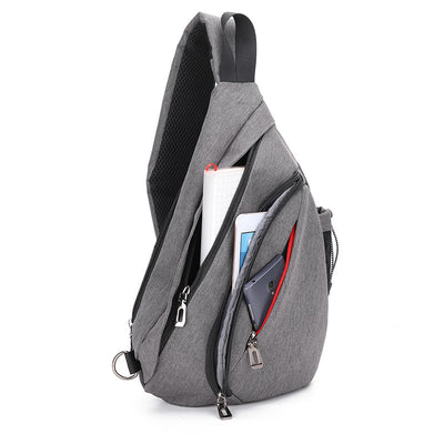 Bolsa Deportiva Cruzada para Hombre - Mochila Mensajera Multifunción con Compartimentos Digitales - Image 8