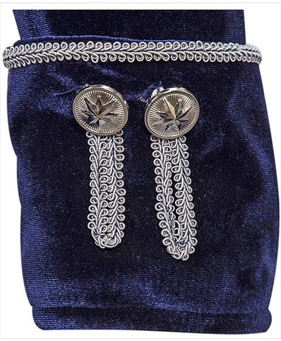 Abrigo Uniforme Steampunk Terciopelo Cuello Alto para Hombre - Image 15