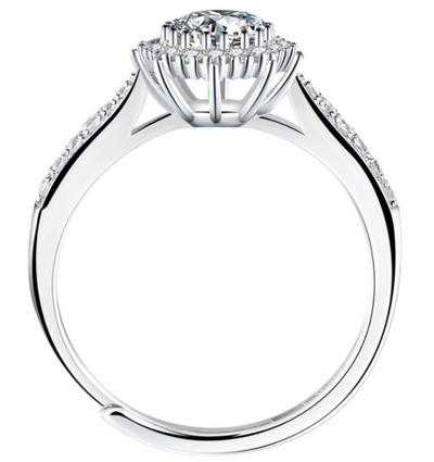 Anillo de Plata S925 con Encaje Elegante para Mujer - Image 9