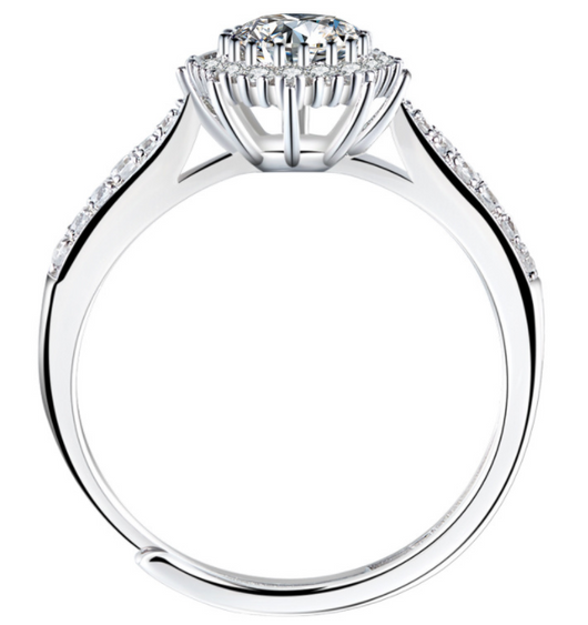 Anillo de Plata S925 con Encaje Elegante para Mujer - Image 9