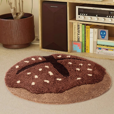 Tapete Decorativo de Piso con Diseño de Pan para Dormitorio