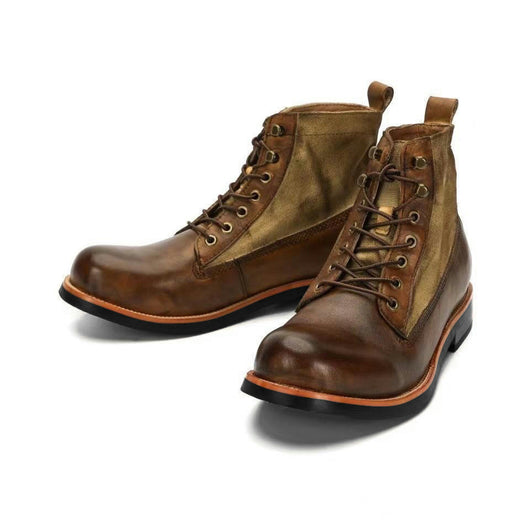 Botas Martin de Cuero para Hombre - Estilo Retro Invierno - Image 4