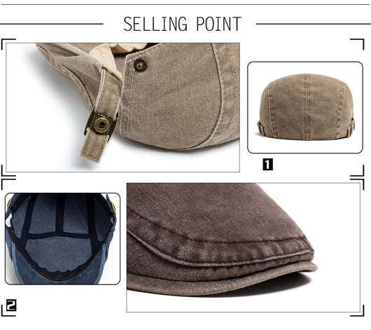 Gorra Vaquera Denim Lavado Retro - Estilo Casual y Versátil - Image 16