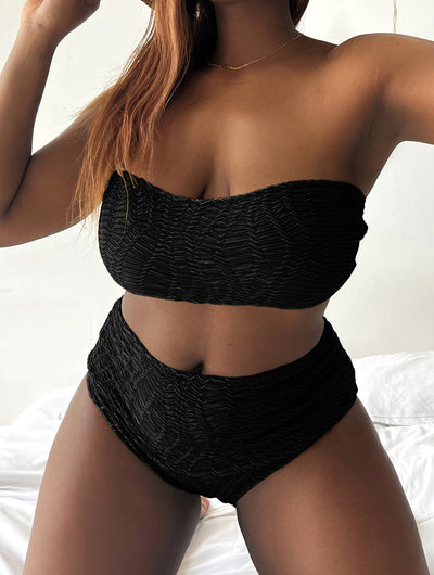 Bikini Talla Grande con Tubo y Cintura Alta - Diseño Realzador - Image 9