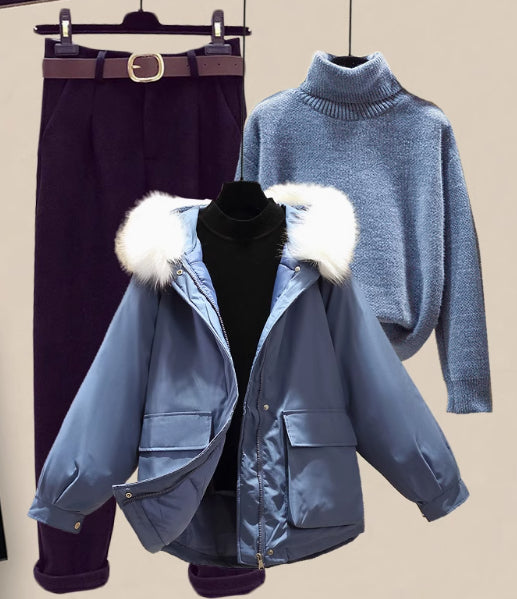 Conjunto de Sudadera Acolchada de Algodón para Mujer - Image 10