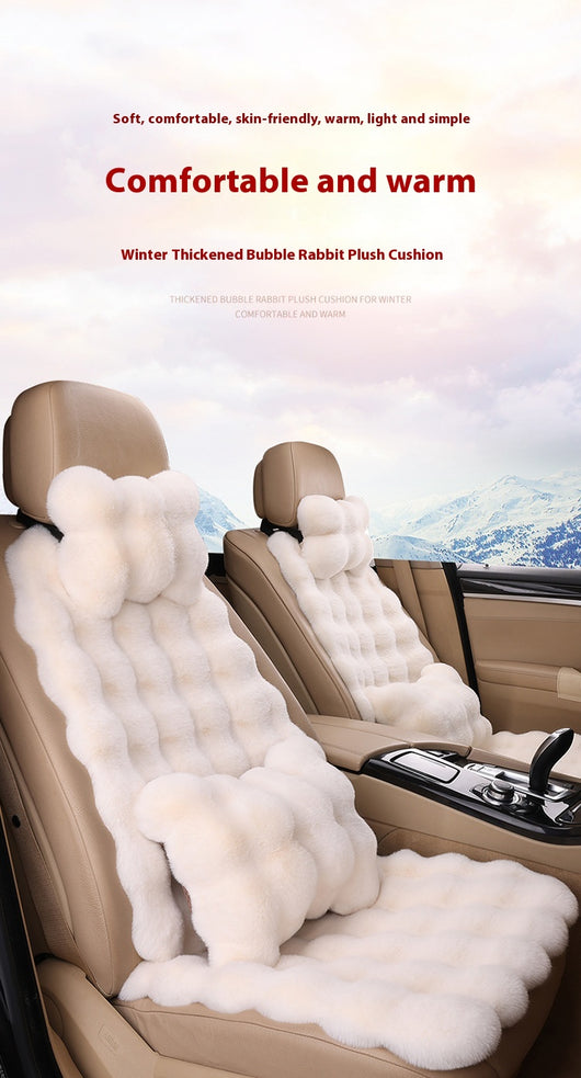 Cojín de Asiento de Auto Invierno Velvet Bubble - Calidez y Confort Universal - Image 19