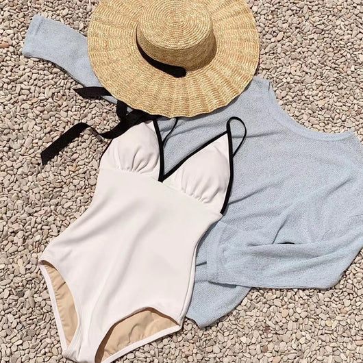 Bikini Espalda Descubierta Estilo Japonés y Coreano para Termas