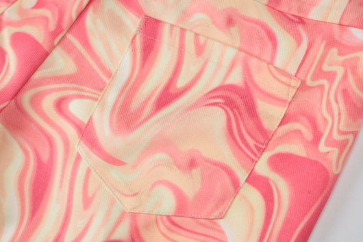 Pantalones Estampados Holgados Acampanados para Mujer - Image 5