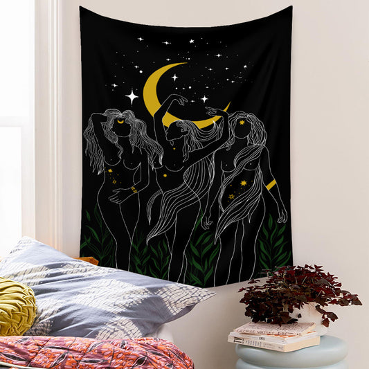 Tapiz Bohemio Decorativo para Pared - Tela de Fondo Artística
