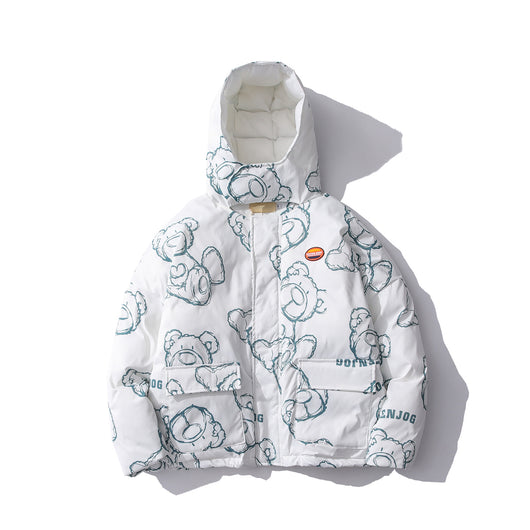 Chaqueta Holgada de Algodón con Capucha Estilo Workwear - Image 3