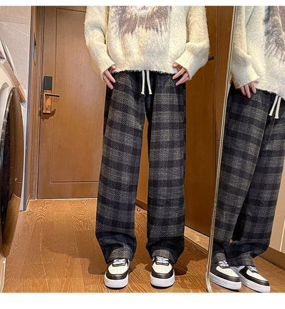 Pantalones Casuales Rectos Holgados con Caída Fluida - Image 7