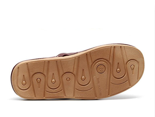 Pantuflas de Cuero Baotou Premium para Mujer - Comodidad Silenciosa Primavera/Otoño - Image 7