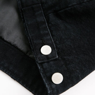 Chaqueta Denim Vintage Desgastada Estilo Retro Americano - Image 3