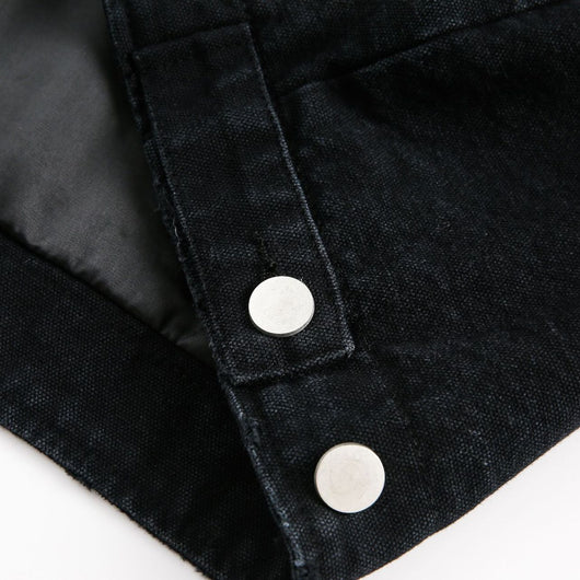 Chaqueta Denim Vintage Desgastada Estilo Retro Americano - Image 3