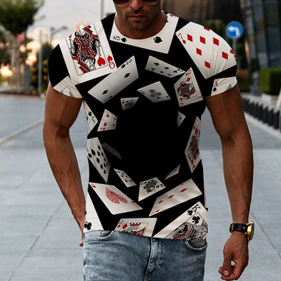 Playera Hombre Estampado 3D Manga Corta - Image 10