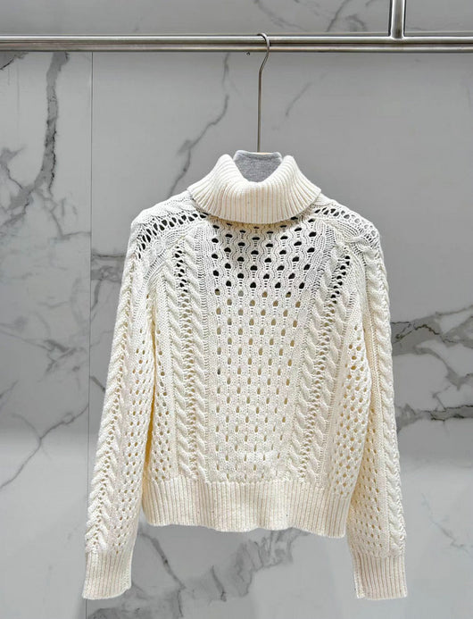 Suéter Cuello Alto Manga Larga para Otoño e Invierno - Image 6