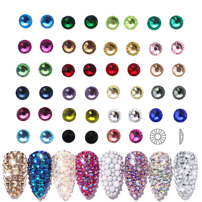 Diamante de Cristal Facetado con Base Plana - Colores Variados - Image 3