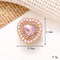 Jeans Button Hole Shoes Diy Accessories Bright Crystal Classic Estilo Ornament Accessories Upper Pearl Flower C134 Transparente