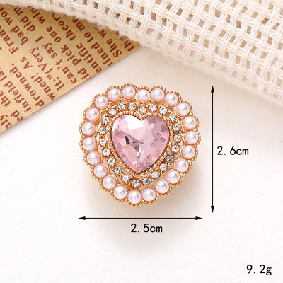 Adornos de Cristal Brillante para Zapatos - Accesorios DIY Estilo Clásico con Flor de Perla - Image 67