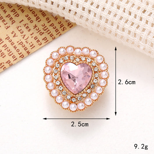 Adornos de Cristal Brillante para Zapatos - Accesorios DIY Estilo Clásico con Flor de Perla - Image 67