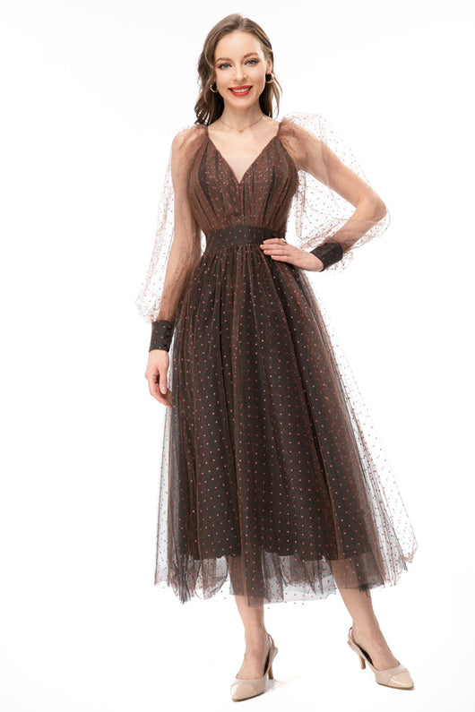 Vestido Ligero con Dobladillo de Gasa y Cintura Ajustada - Image 5