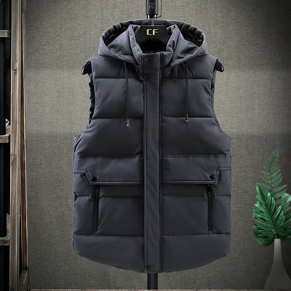 Chaleco Acolchado con Capucha para Hombre