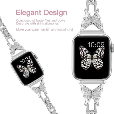 Correa de Reloj con Mariposa de Diamantes - Talla Pequeña - Image 3