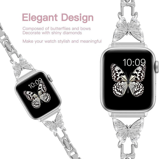 Correa de Reloj con Mariposa de Diamantes - Talla Pequeña - Image 3