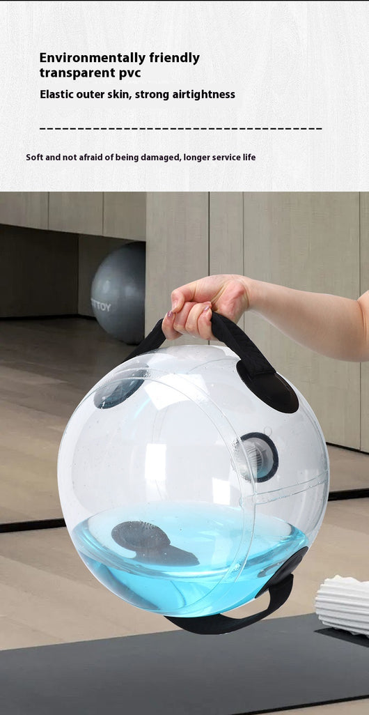 Balón de Fitness con Contrapeso y Sistema de Riego Inflable - Image 9