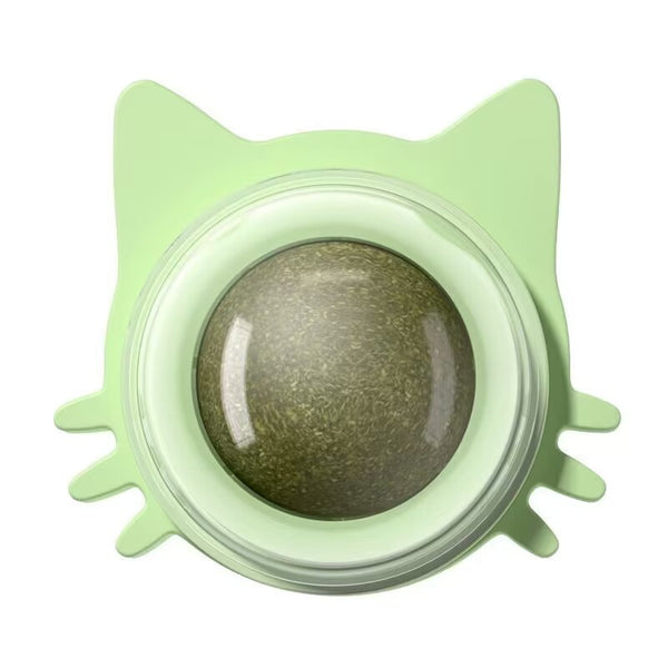 Bola de Catnip Giratoria Comestible para Pared