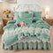 Verde Mousse Bean Falda De Cama Y Almohada De 150 X 200 Cm
