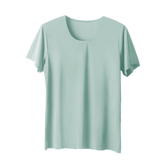 Playera Blanca Hombre Ice Silk Sin Costuras - Manga Corta Verano - Image 7