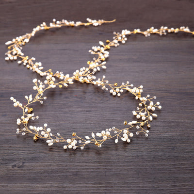 Diadema de Cristal y Perlas para Vestido de Novia