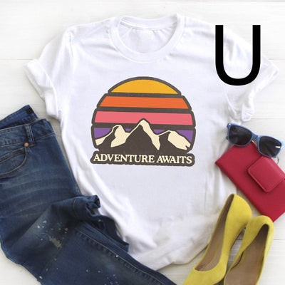 Playera Unisex de Algodón con Diseño Artístico de Montaña - Image 24