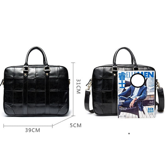 Maletín de Cuero PU con Bandolera para Hombre - Bolso de Negocios - Image 7