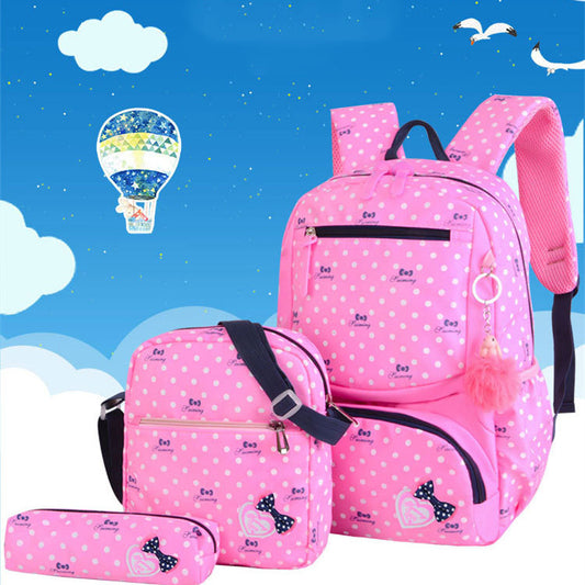 Mochila Escolar Estilo Coreano Princesa para Niñas