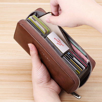 Billetera de Cuero para Hombre con Múltiples Compartimentos y Gran Capacidad - Image 15