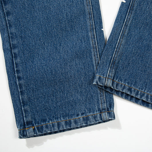 Jeans Lavados con Estampado de Letras para Hombre - Tendencia Urbana - Image 6