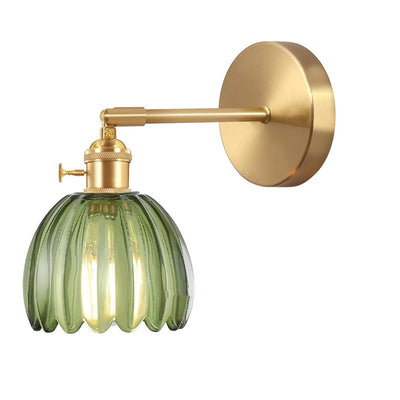 Lámpara Colgante Retro Japonesa Cobre y Vidrio Ámbar - Image 19