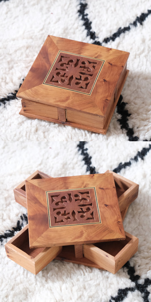 Caja Joyero Marrroquí Giratorio de Madera Artesanal - Image 19