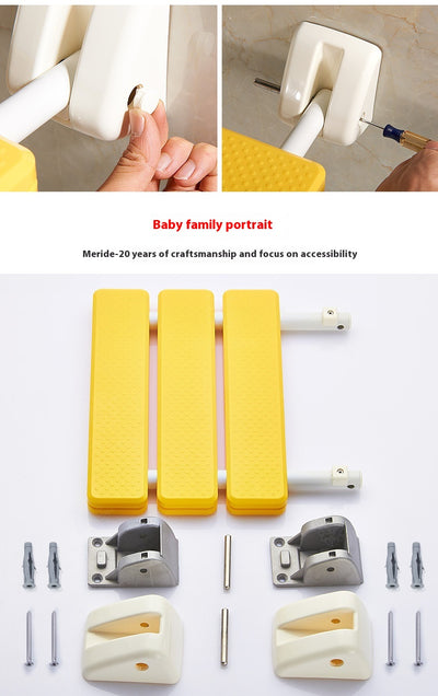 Taburete Plegable de Baño con Soporte de Pared - Seguro y Antideslizante para Adultos Mayores - Image 16