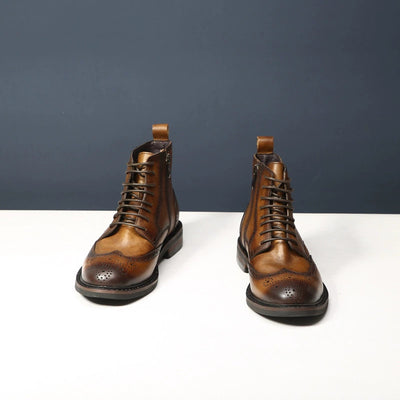 Botas de Cuero Casual para Hombre con Suela Gruesa y Estilo Moderno - Image 25