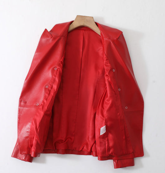 Blusa Corta de Cuero Genuino para Mujer - Estilo Fashion - Image 8