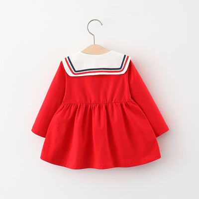 Blusa Infantil de Rayas con Cuello Peter Pan - Manga Larga Otoño - Image 8