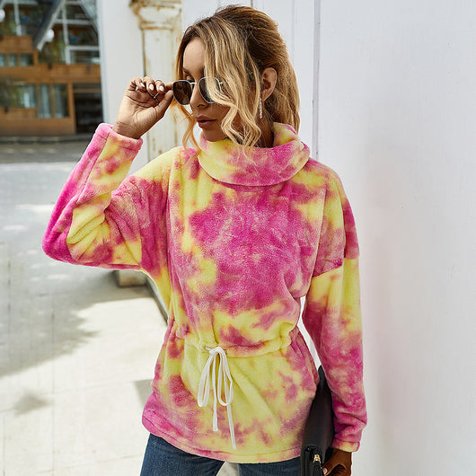 Suéter Cuello Alto Tie-Dye para Otoño e Invierno - Image 7