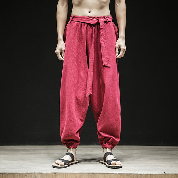 Pantalones Estilo Chino de Primavera y Verano para Hombre con Cintura Elástica
