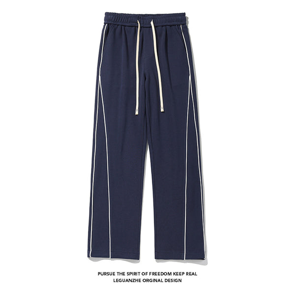 Pantalones de Buzo Hong Kong Cintura Blanca con Cinta